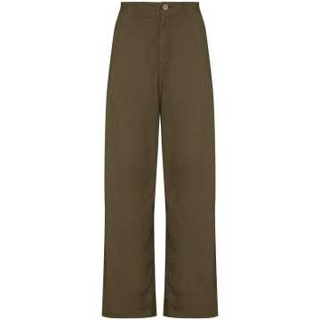 high-rise loose-fit trousers
