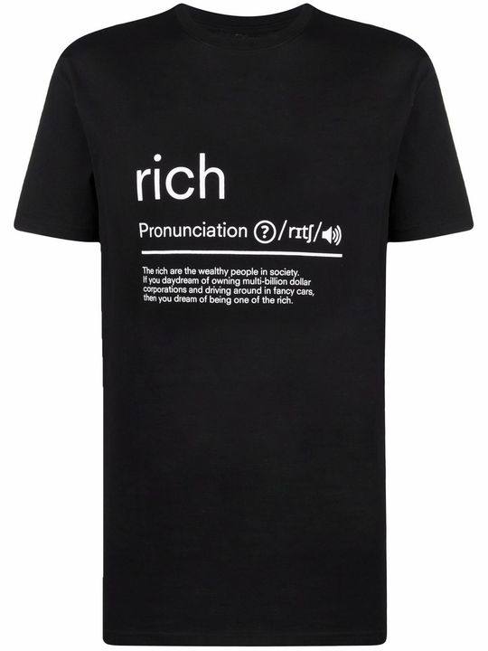 slogan-print T-shirt展示图