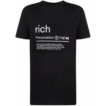 slogan-print T-shirt