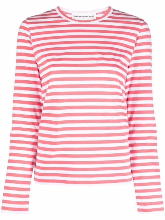 striped long-sleeved T-shirt展示图