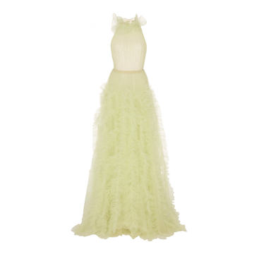 Celadon Tulle Gown