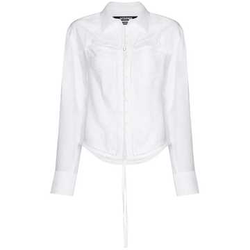 JACQUEMUS NAPPE CCLR LS CUT/OUT BTN LOOP