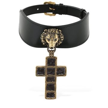 "CROSS&LION"皮革CHOKER