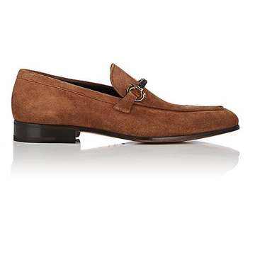 Cross Suede Loafers