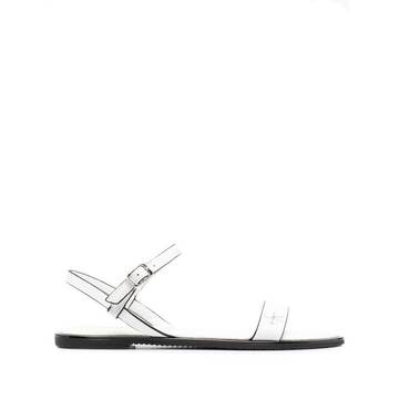 logo-print strap sandals