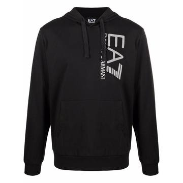 logo-print cotton hoodie