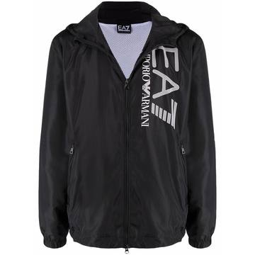 logo-print lightweight jacket