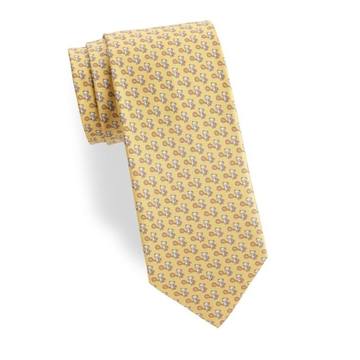 Panda Playing Tennis Silk Tie