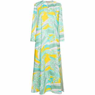 Tropicana long-sleeve maxi dress