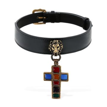 "CROSS&LION"皮革CHOKER