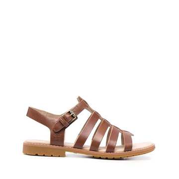 low-heel strappy sandals