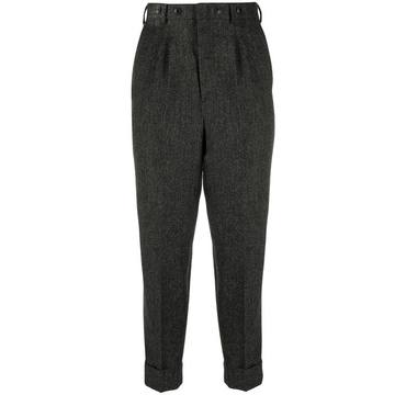 tapered cropped trousers