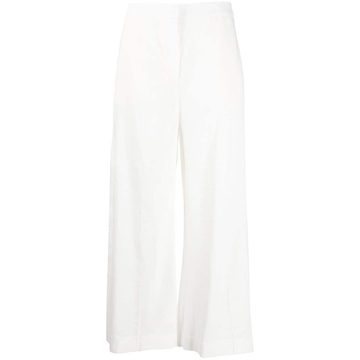 cropped wide-leg trousers