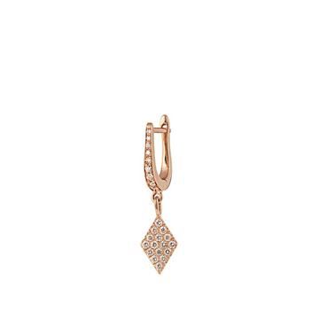 Diamond & rose-gold Kite earring