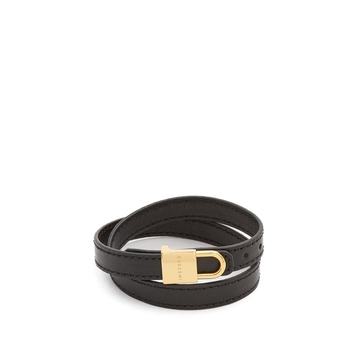 Wraparound leather bracelet