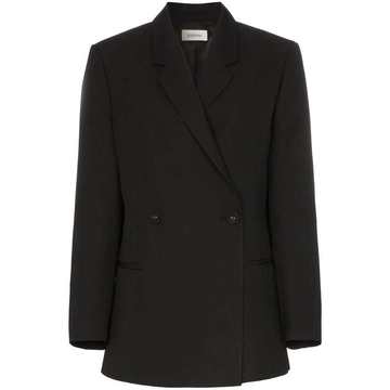 Loreo double-breasted oversized blazer jacket