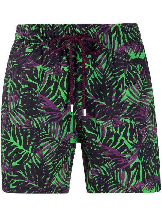 palm-tree print swim shorts展示图