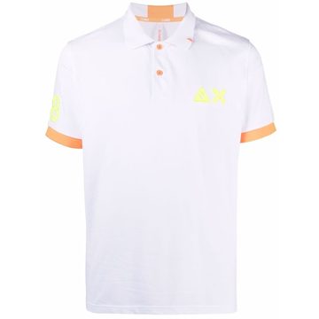 motif-embroidered polo shirt