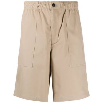 MEN ELASTICIZED WAIST BERMUDA SHORTS