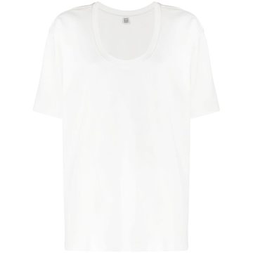 scoop-neck T-shirt