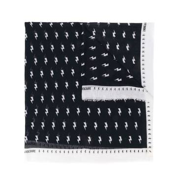 thunderbolt print scarf