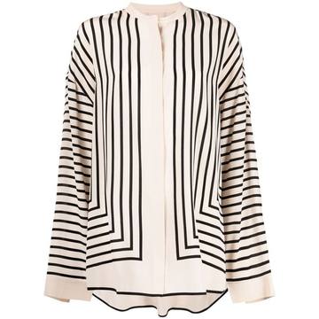 stripe-print tunic