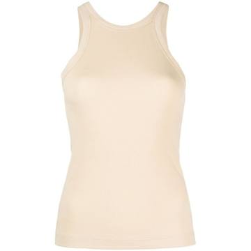 organic cotton-blend ribbed top