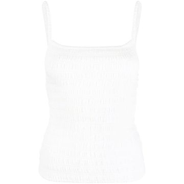 smocked camisole vest top