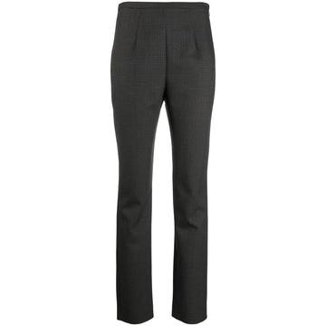 cropped straight leg trousers