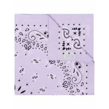 bandana-print square-shape scarf