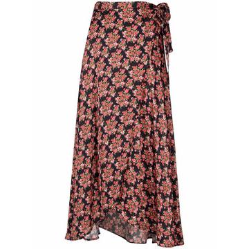 floral wrap skirt