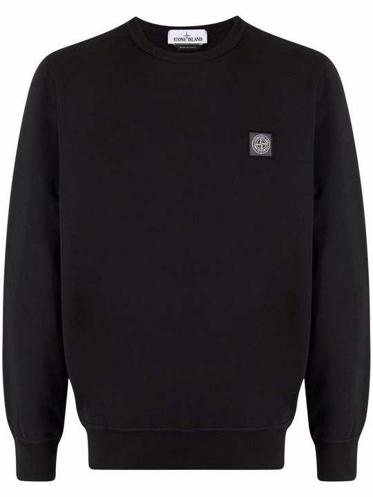 logo-patch long-sleeve sweatshirt展示图