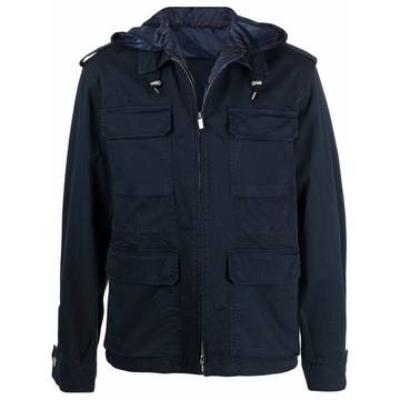 flap-pocket lightweight jacket