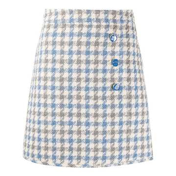 Calia houndstooth tweed skirt