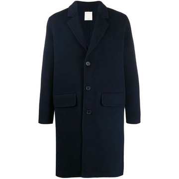 single-breasted fitted coat