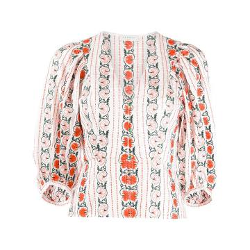 Coven embroidered floral top
