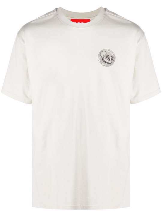 logo-print cotton T-shirt展示图