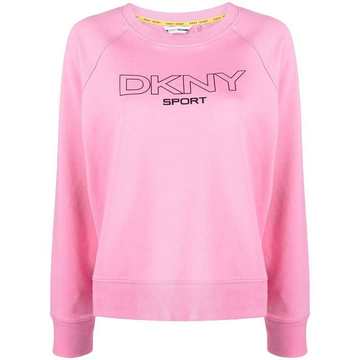 logo-print rib-trimmed sweatshirt