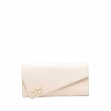 faux leather envelope clutch