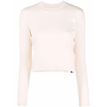 long-sleeve cropped top