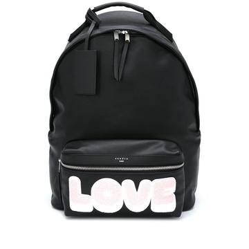 Love print backpack