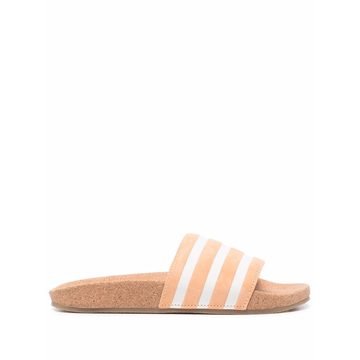 Adilette striped slides