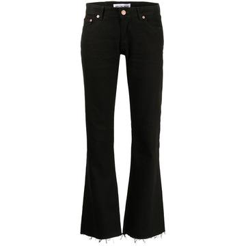 flared cropped jeans