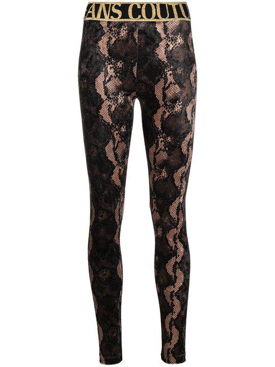 snakeskin-print leggings展示图