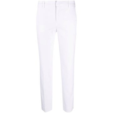 slim-fit cropped trousers