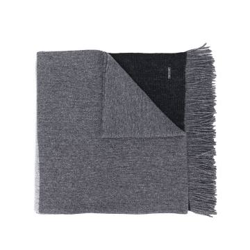 two-tone knit scarf