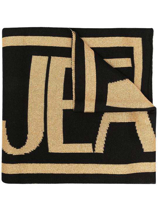 intarsia-knit logo scarf展示图