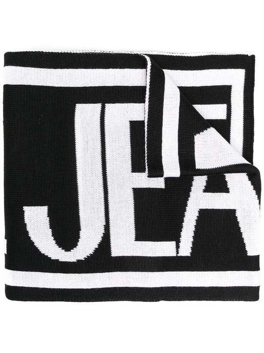 intarsia-knit logo scarf展示图