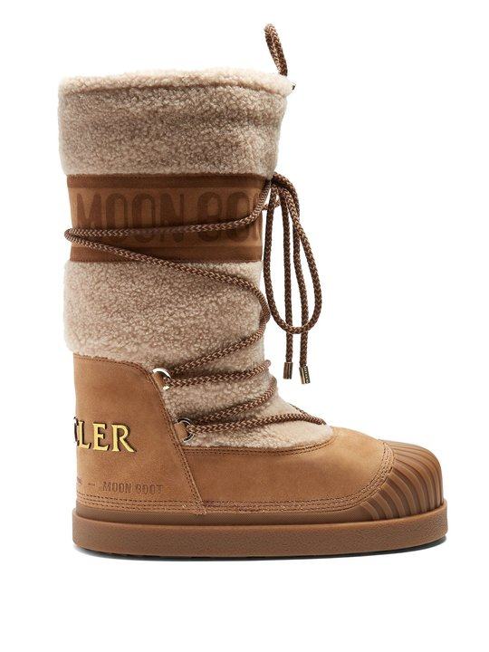 X Moon Boot® Venus shearling aprés-ski boots展示图