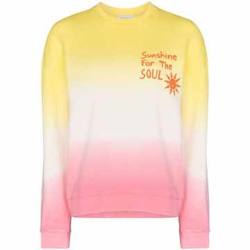 gradient-effect cotton sweatshirt